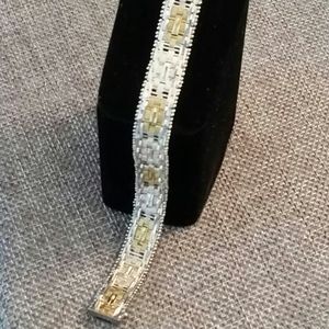 Vintage 925 Italy Milor Woven Bracelet